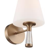 One Light Wall Sconce by Crystorama - Ramsey Collection, Vibrant Gold Finish - RAM-A3401-VG