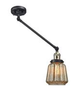 One Light Swing Arm by Innovations - Franklin Restoration Collection, Black Antique Brass Finish - 237-BAB-G146