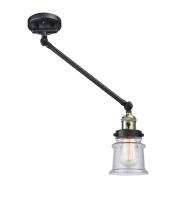 One Light Swing Arm by Innovations - Franklin Restoration Collection, Black Antique Brass Finish - 237-BAB-G184S