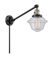 One Light Swing Arm by Innovations - Franklin Restoration Collection, Black Antique Brass Finish - 237-BAB-G534
