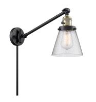 One Light Swing Arm by Innovations - Franklin Restoration Collection, Black Antique Brass Finish - 237-BAB-G64