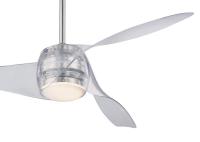 58"Ceiling Fan by Minka Aire - Artemis Collection, Brushed Nickel Finish - F803DL-TL