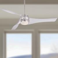 58"Ceiling Fan by Minka Aire - Artemis Collection, Brushed Nickel Finish - F803DL-TL