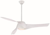 58"Ceiling Fan by Minka Aire - Artemis Collection, White Finish - F803DL-WH