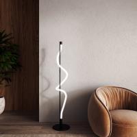 LED Floor Lamp by Kuzco Lighting - Cursive Collection, Black Finish - FL95360-BK