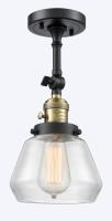 One Light Wall Sconce by Innovations - Franklin Restoration Collection, Black Antique Brass Finish - 203SW-BAB-G172