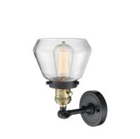 One Light Wall Sconce by Innovations - Franklin Restoration Collection, Black Antique Brass Finish - 203SW-BAB-G172
