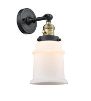 One Light Wall Sconce by Innovations - Franklin Restoration Collection, Black Antique Brass Finish - 203SW-BAB-G181