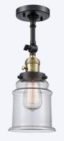 One Light Wall Sconce by Innovations - Franklin Restoration Collection, Black Antique Brass Finish - 203SW-BAB-G182