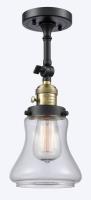 One Light Wall Sconce by Innovations - Franklin Restoration Collection, Black Antique Brass Finish - 203SW-BAB-G192