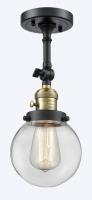 One Light Wall Sconce by Innovations - Franklin Restoration Collection, Black Antique Brass Finish - 203SW-BAB-G202-6