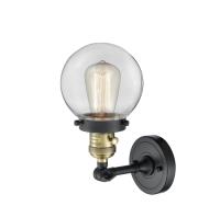 One Light Wall Sconce by Innovations - Franklin Restoration Collection, Black Antique Brass Finish - 203SW-BAB-G202-6