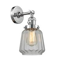 One Light Wall Sconce by Innovations - Franklin Restoration Collection, Polished Chrome Finish - 203SW-PC-G142