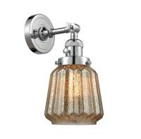 One Light Wall Sconce by Innovations - Franklin Restoration Collection, Polished Chrome Finish - 203SW-PC-G146