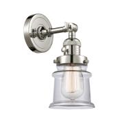 One Light Wall Sconce by Innovations - Franklin Restoration Collection, Polished Nickel Finish - 203SW-PN-G182S