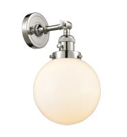 One Light Wall Sconce by Innovations - Franklin Restoration Collection, Polished Nickel Finish - 203SW-PN-G201-8