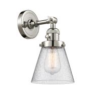 One Light Wall Sconce by Innovations - Franklin Restoration Collection, Polished Nickel Finish - 203SW-PN-G64
