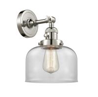 One Light Wall Sconce by Innovations - Franklin Restoration Collection, Polished Nickel Finish - 203SW-PN-G72