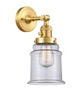 One Light Wall Sconce by Innovations - Franklin Restoration Collection, Satin Gold Finish - 203SW-SG-G182