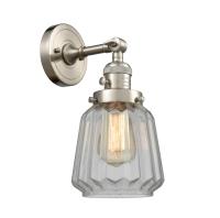 One Light Wall Sconce by Innovations - Franklin Restoration Collection, Brushed Satin Nickel Finish - 203SW-SN-G142