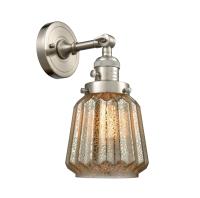 One Light Wall Sconce by Innovations - Franklin Restoration Collection, Brushed Satin Nickel Finish - 203SW-SN-G146