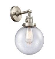 One Light Wall Sconce by Innovations - Franklin Restoration Collection, Brushed Satin Nickel Finish - 203SW-SN-G204-8