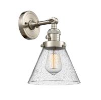 One Light Wall Sconce by Innovations - Franklin Restoration Collection, Brushed Satin Nickel Finish - 203SW-SN-G44