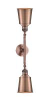 LED Bath Vanity by Innovations - Franklin Restoration Collection, Antique Copper Finish - 208L-AC-M9-AC-LED