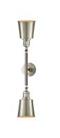Two Light Bath Vanity by Innovations - Franklin Restoration Collection, Brushed Satin Nickel Finish - 208L-SN-M9-SN