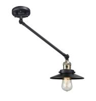 LED Swing Arm by Innovations - Franklin Restoration Collection, Black Antique Brass Finish - 237-BAB-M6-BK-LED