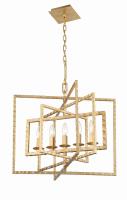 Five Light Chandelier by Crystorama - Capri Collection, Antique Gold Finish - 336-GA