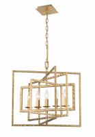 Five Light Chandelier by Crystorama - Capri Collection, Antique Gold Finish - 336-GA