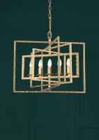 Five Light Chandelier by Crystorama - Capri Collection, Antique Gold Finish - 336-GA