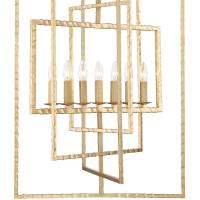 Seven Light Chandelier by Crystorama - Capri Collection, Antique Gold Finish - 339-GA