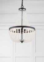 Three Light Chandelier by Crystorama - Rylee Collection, Matte Black Finish - 603-MK