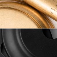 Three Light Chandelier by Crystorama - Alston Collection, Matte Black + Antique Gold Finish - 8687-MK-GA