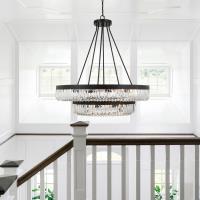26 Light Chandelier by Crystorama - Alister Collection, Charcoal Bronze Finish - ALI-B2026-CZ