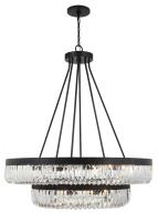 26 Light Chandelier by Crystorama - Alister Collection, Charcoal Bronze Finish - ALI-B2026-CZ