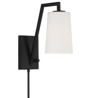 One Light Wall Sconce by Crystorama - Avon Collection, Matte Black Finish - AVO-B4201-MK