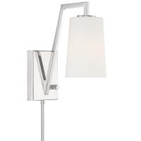One Light Wall Sconce by Crystorama - Avon Collection, Polished Nickel Finish - AVO-B4201-PN