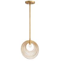 One Light Pendant by Crystorama - Doral Collection, Renaissance Gold Finish - DOR-B7700-RG