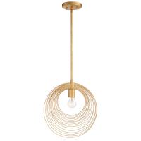 One Light Pendant by Crystorama - Doral Collection, Renaissance Gold Finish - DOR-B7701-RG