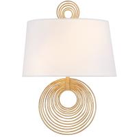 Two Light Wall Sconce by Crystorama - Doral Collection, Renaissance Gold Finish - DOR-B7702-RG