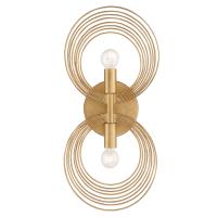Two Light Wall Sconce by Crystorama - Doral Collection, Renaissance Gold Finish - DOR-B7722-RG