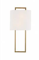 Two Light Wall Sconce by Crystorama - Fremont Collection, Vibrant Gold Finish - FRE-422-VG