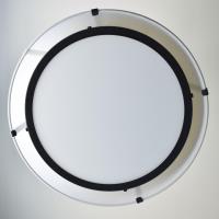 Three Light Pendant by Crystorama - Fulton Collection, Black Finish - FUL-904-BK