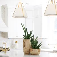 Three Light Pendant by Crystorama - Fulton Collection, Antique Gold Finish - FUL-904-GA