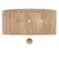 Three Light Flush Mount by Crystorama - Jessa Collection, Burnished Silver Finish - JES-B7103-BS