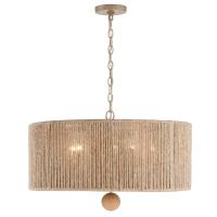 Five Light Pendant by Crystorama - Jessa Collection, Burnished Silver Finish - JES-B7105-BS