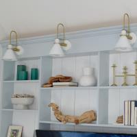 One Light Wall Sconce by Crystorama - Medford Collection, White Finish - MED-B5501-WH